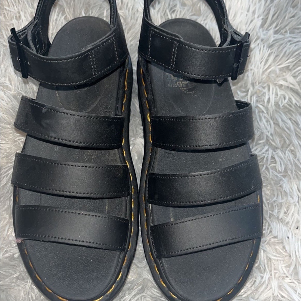 Size 8 dr marten strap platform sandal